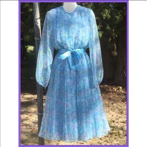 Blue and purple dress